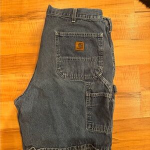 Carhartt Blue Denim Work Shorts
